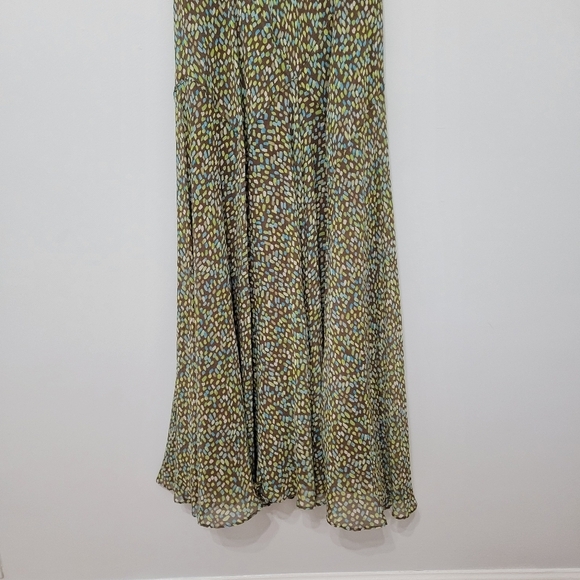 Talbots Vintage Pure Silk Midi/Maxi Dress Size 8 Fairycore Flowy Lightweight Y2K - Picture 11 of 13